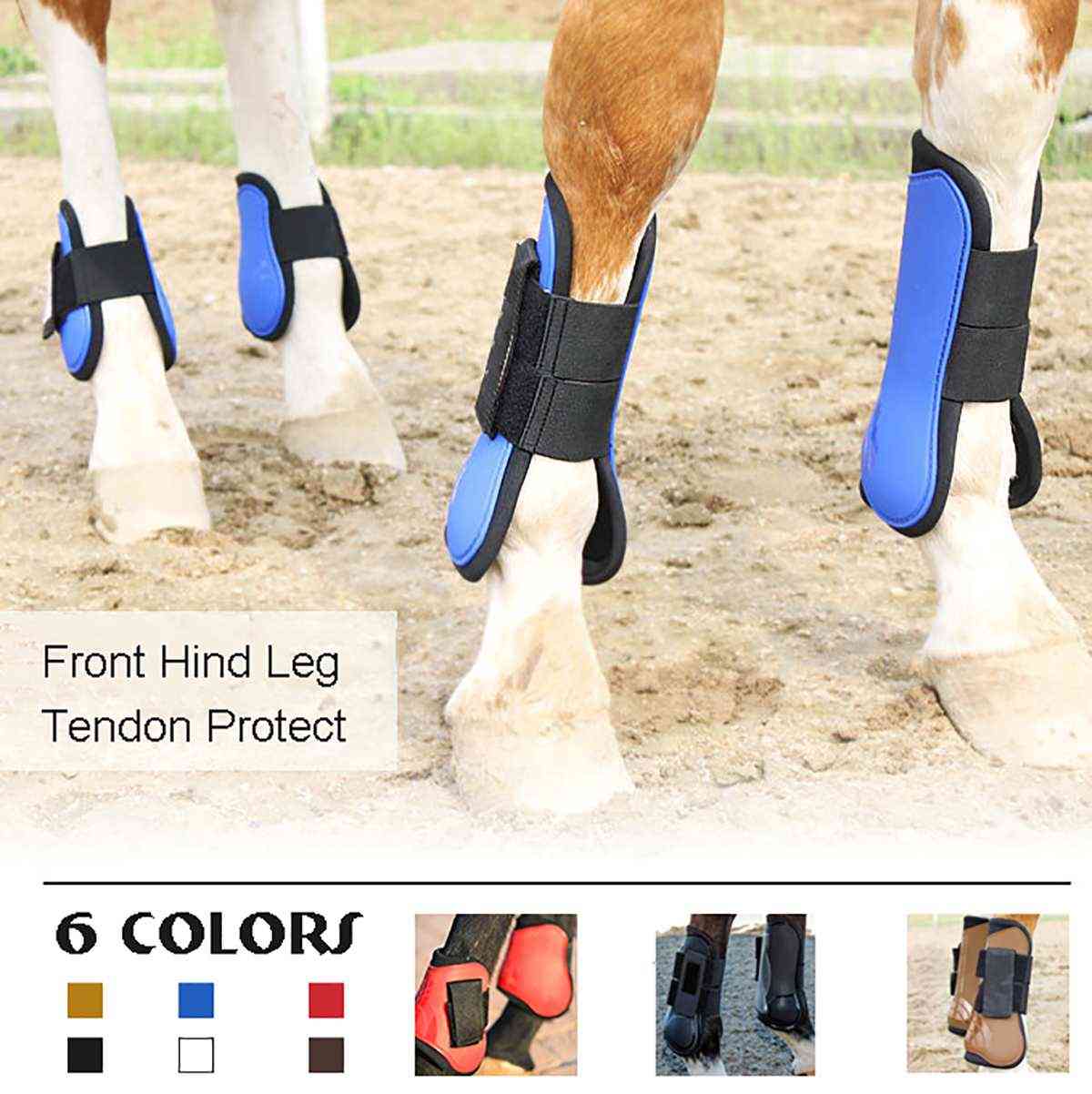 Horse Tendon And Fetlock Boots Equestrian, Sports Jumping Leg Protection