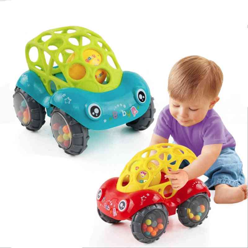 Baby bil dukke legetøj krybbe mobil klokke ringer håndfangende bold til nyfødte 0-12 måneder