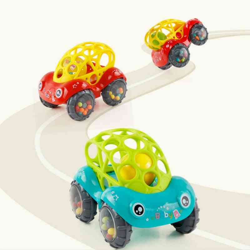 Baby Car Doll Toy, Crib Mobile Bell Rings Hand Catching Ball