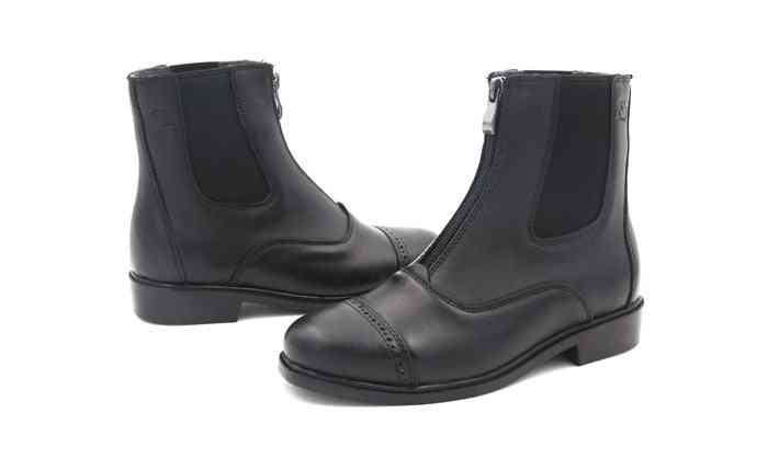 Horse Riding Equestrian Boots, Full Leather High Quality Zipper Shoes