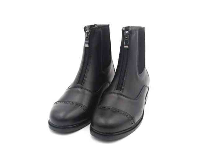 Horse Riding Equestrian Boots, Full Leather High Quality Zipper Shoes