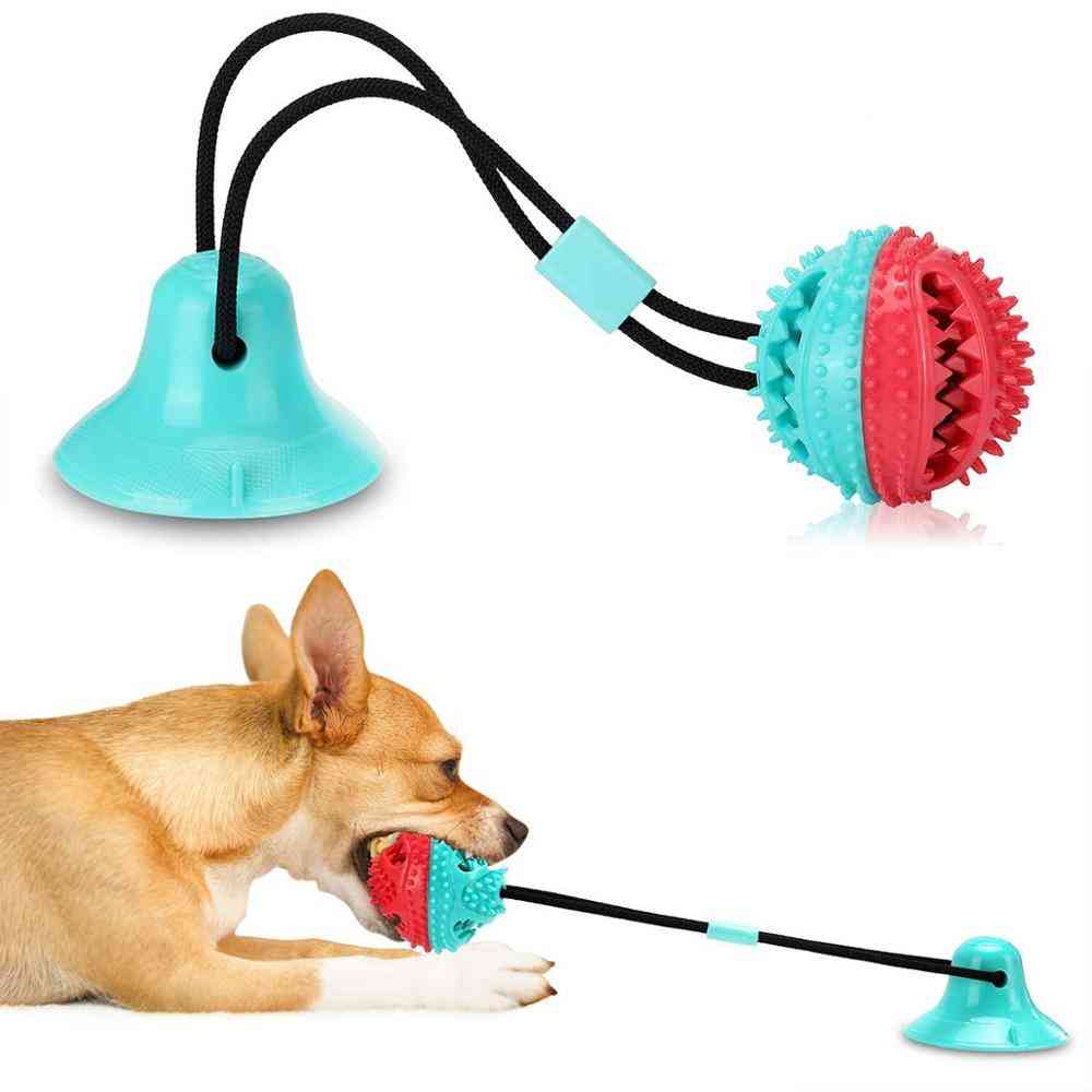 Juguetes para perros mascota ventosa de silicona con limpieza de dientes para mascotas