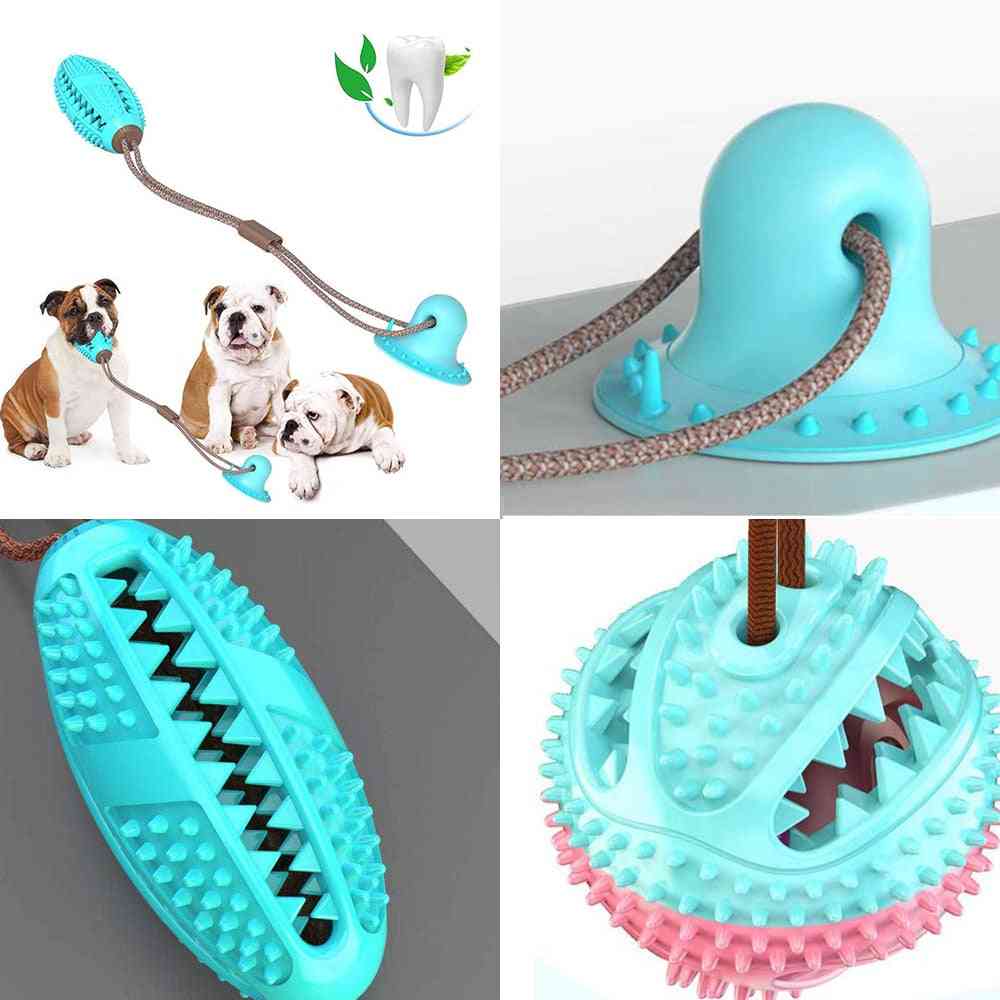 Ventouse en silicone pour jouets pour animaux de compagnie avec nettoyage des dents pour animaux de compagnie