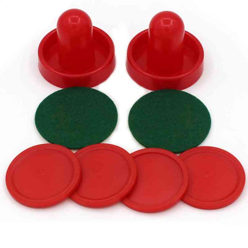 Tavoli da gioco dei portieri di air hockey per feste a casa, sostituzione dell'intrattenimento, accessori per spintori (rosso)