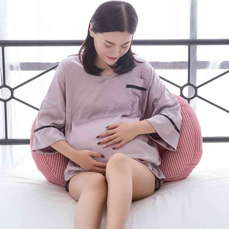 U-образна възглавница за бременност за жени коремна опора