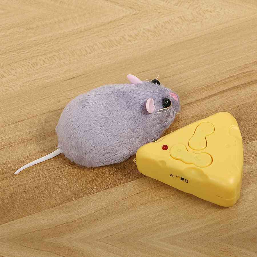 Wireless Remote Control Mouse And Cheese-emulation Trickey For Cat/dog/rat