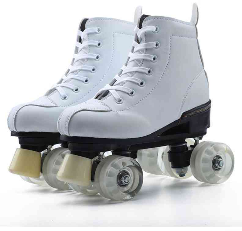 Zapatos de patines de cuatro ruedas para niños para hombres y mujeres, zapatos para principiantes al aire libre