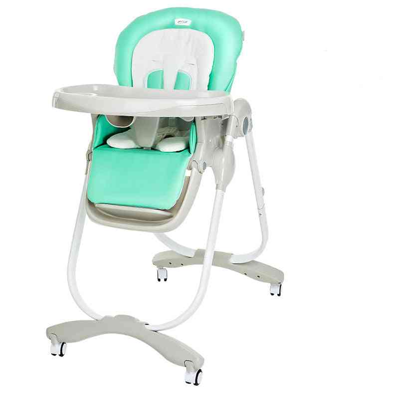 Metal High Feeding Chairs With Snack Tray For Babies