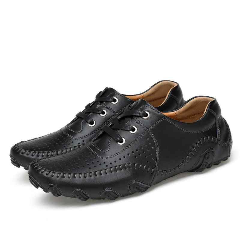 Men's Classic Style, Leather Golf Shoes For Training