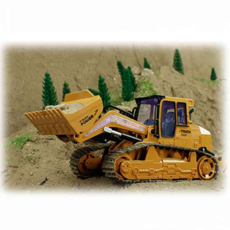 Jouet bulldozer d'excavatrice télécommandé pour les enfants