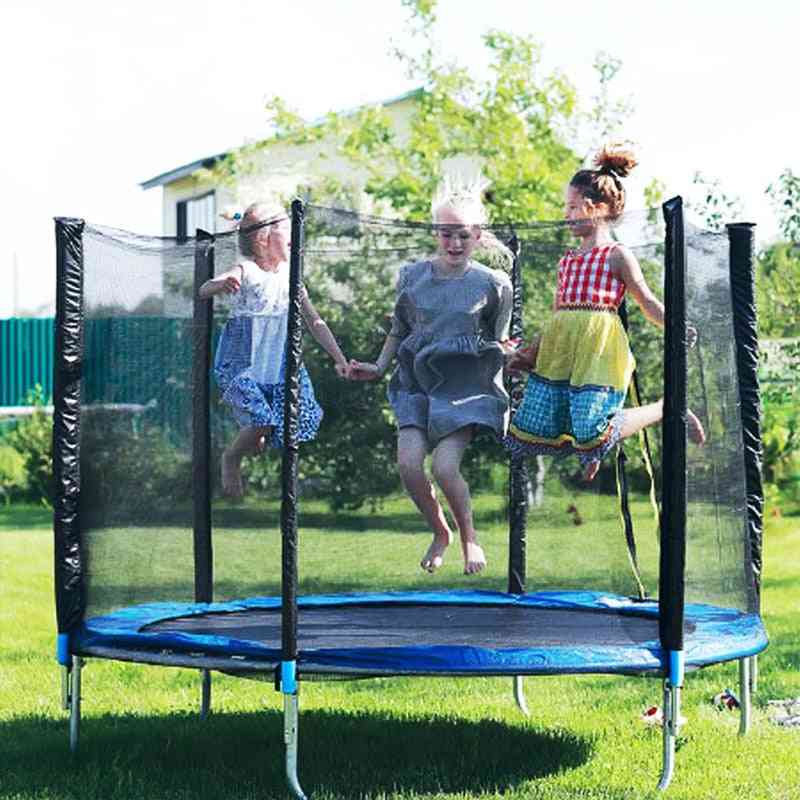 Uniwersalna siatka zabezpieczająca do trampoliny z klamrą do użytku domowego / wewnątrz / na zewnątrz