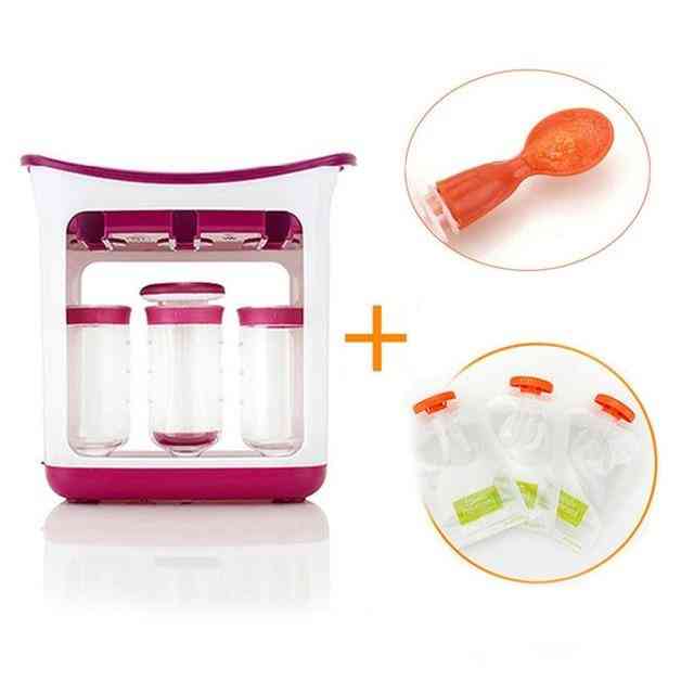 Baby Food Squeeze Station And Storage Container