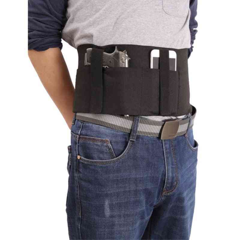 Concealed Carry Ultimate Bellyband Holster Gun Pistol Holsters With 2 Mag Pouche