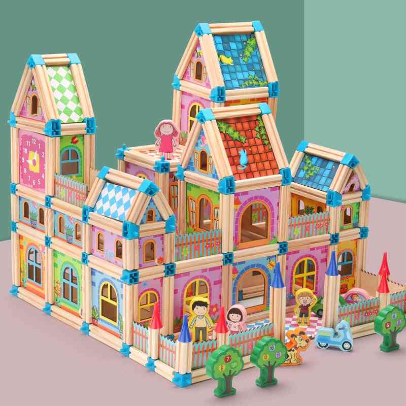 Wooden Building Blocks Intelligence Toy For 's