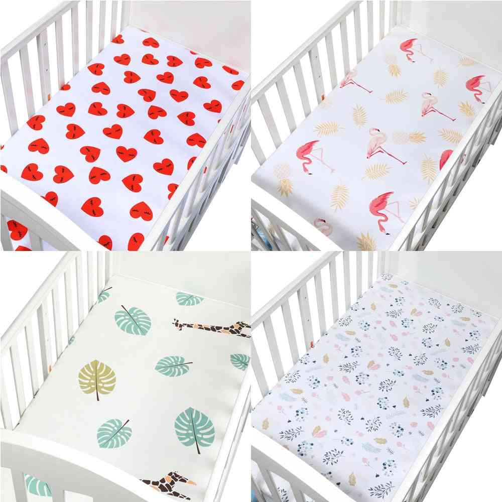 Baby Crib Sheet, Soft Cover Bedspread Bedding Protector
