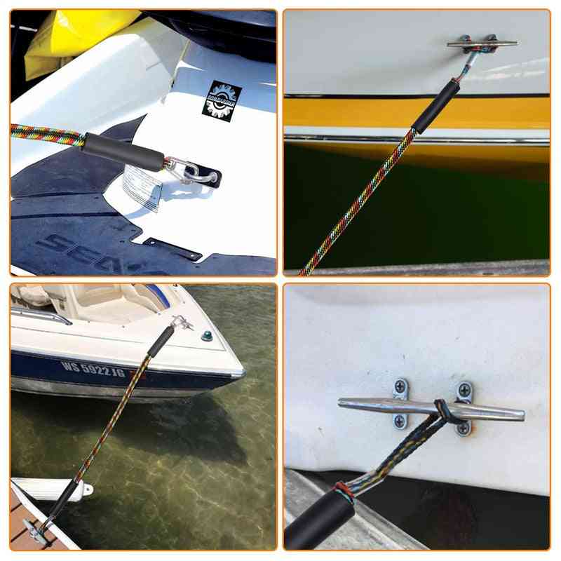 Top Bungee Dock Line Stretchable Marine With Foam Float Stainless Steel Clip