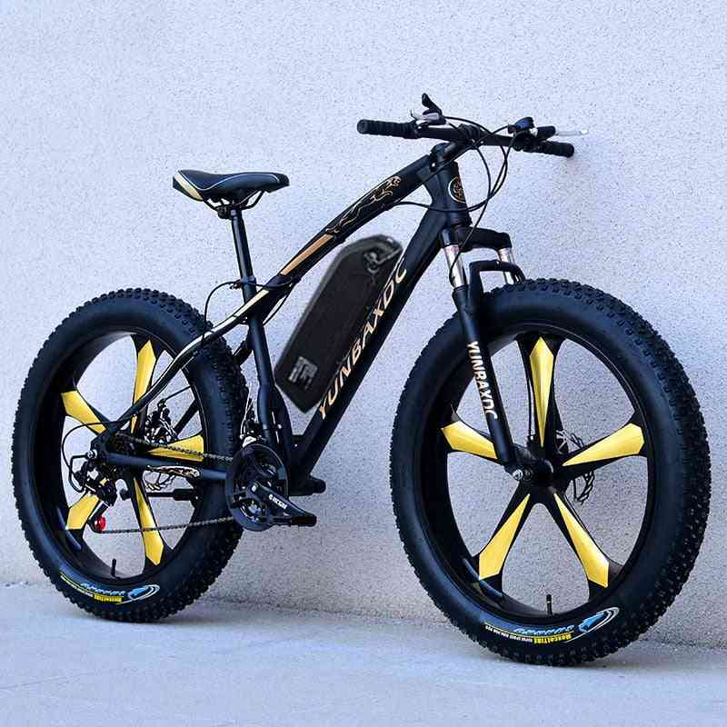 Snow Electric Mountain Bicycle, Lithium Battery Motor Fat High Speed Brushless