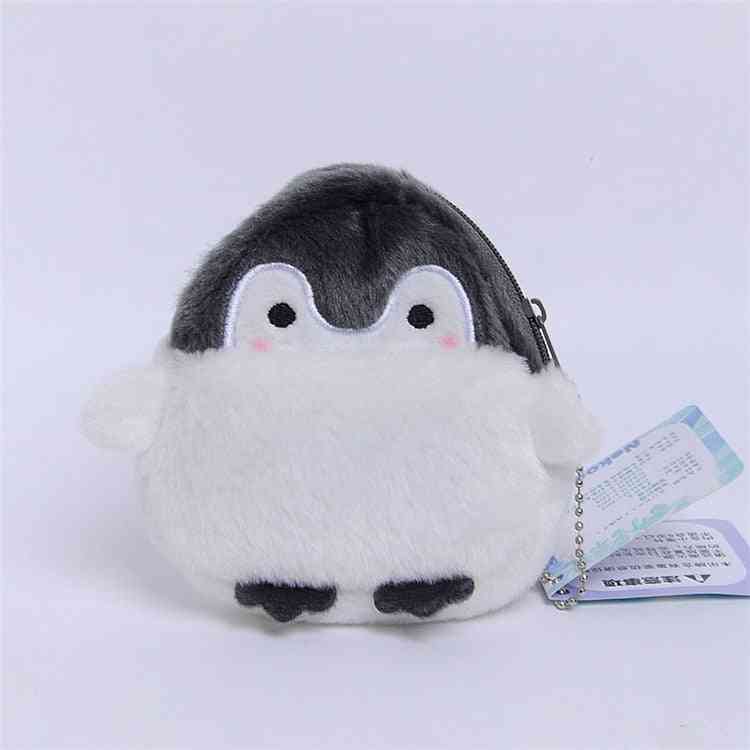 Cute Penguin Plush Purse Card Wallet Pendant Toy