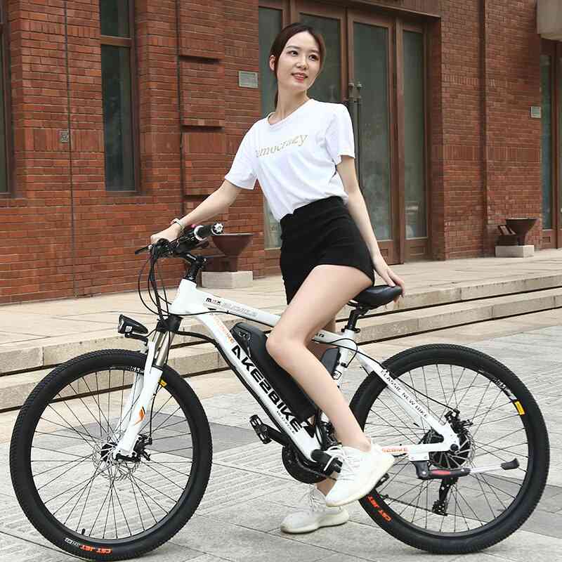 Elektrisk mountainbike, litiumbatteri e-cykel 26-27 tums elcykel