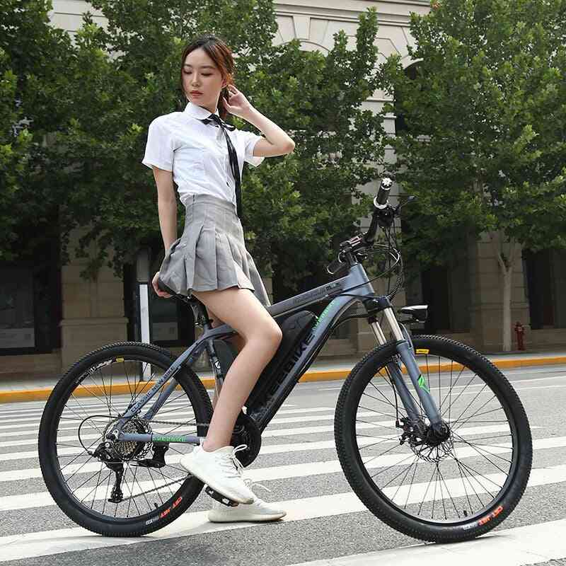 Electric Mountain Bike, Lithium Battery E-bike 26-27 Inch Speed Electric Bicycle