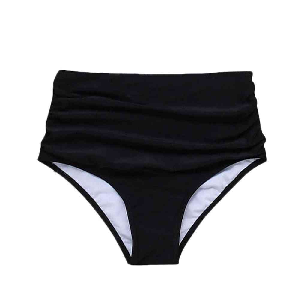Frauen hoch taillierte Bikini Badehose Shorts unten Badeanzug Badebekleidung Baden