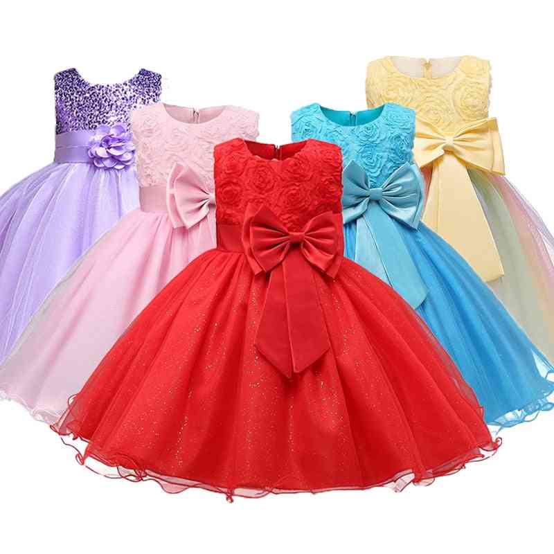 šaty pro princeznu dospívající dívky na svatbu/večírek (sada-3)