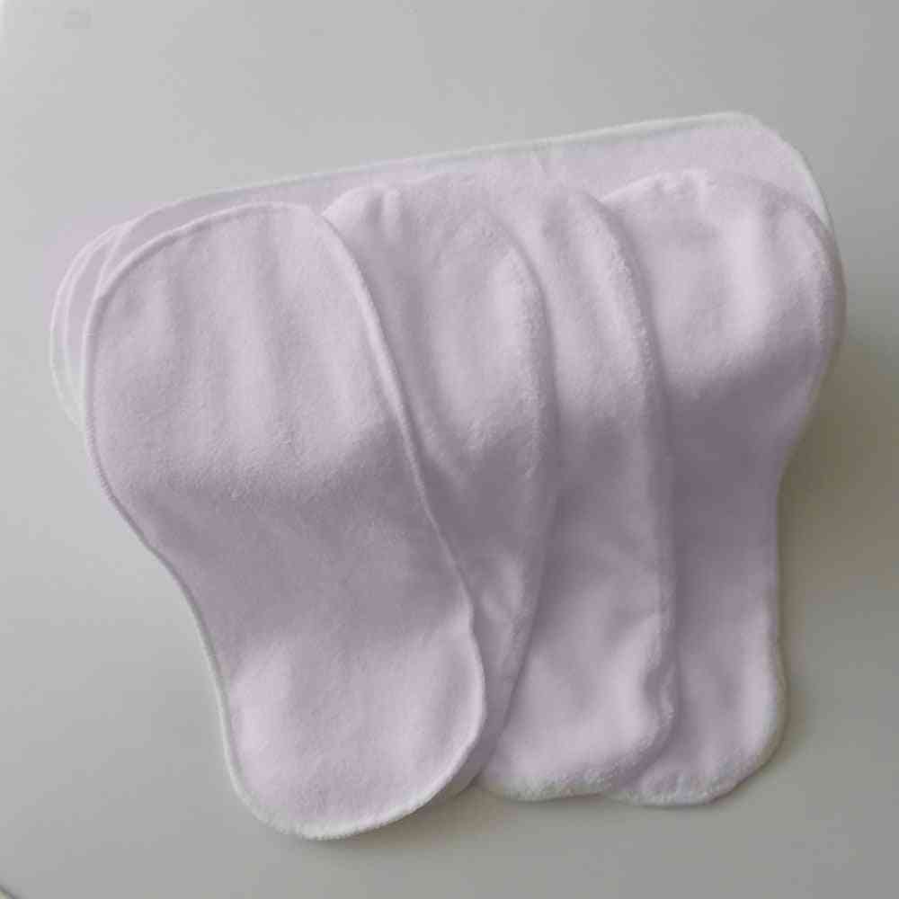 Washable Reusable Baby Cloth Diapers, Nappy Inserts Microfiber 3 Layers