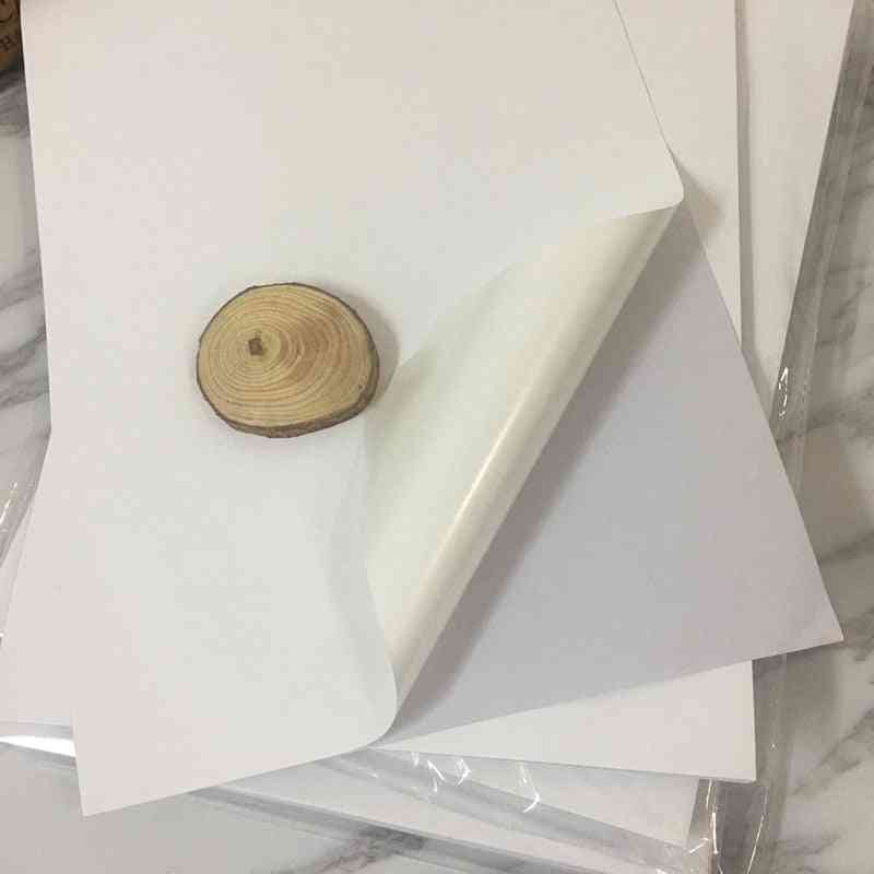 Vinyle mat brillant pvc a4 autocollant blanc de haute qualité étanche pour imprimante à jet d'encre