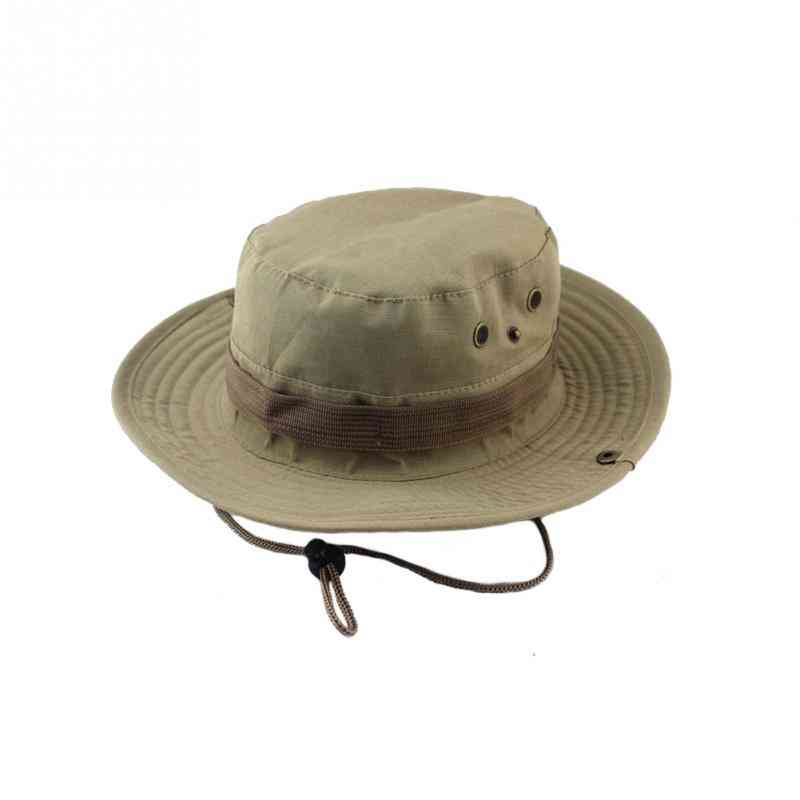 Tactical Boonie Hat With Shrinkage Adjustment Rope