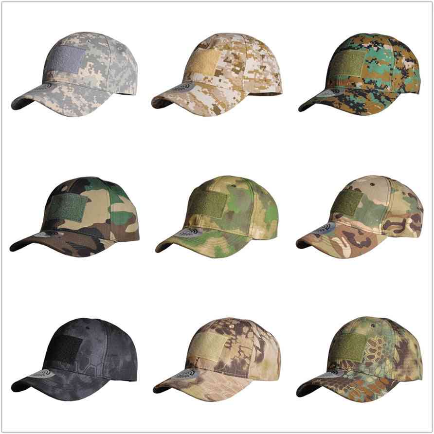 Taktična kapa za lov na prostem, športna kapa s črtami