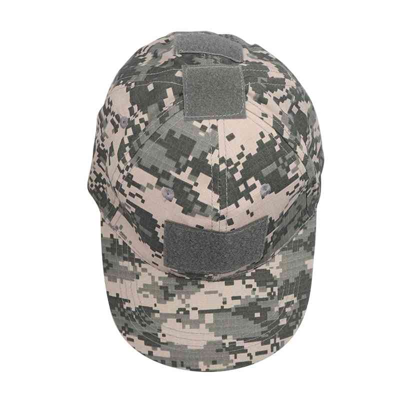 Han wild outdoor tactical cap, sport snapback stripe, kamouflage hat, enkelhet militär armé camo