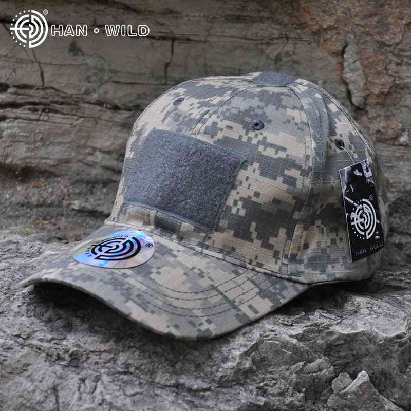Casquette tactique de chasse en plein air sauvage han, bande de sport snapback, chapeau de camouflage, camouflage militaire de simplicité
