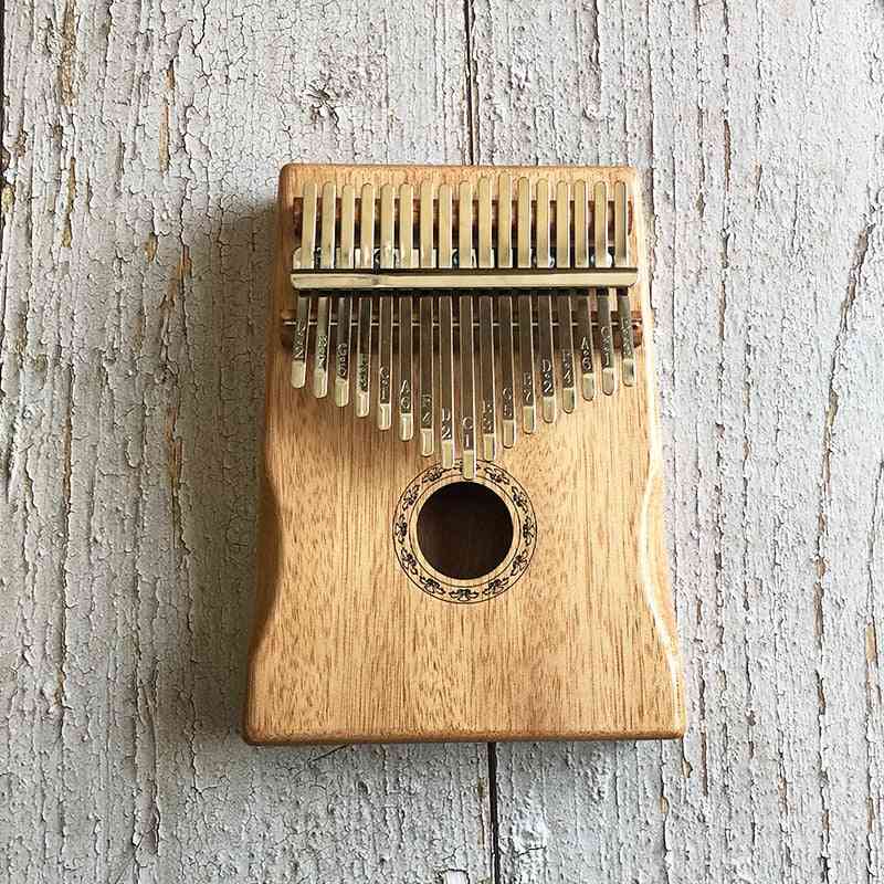 Engrave Mahogany Wood Thumb Finger Piano