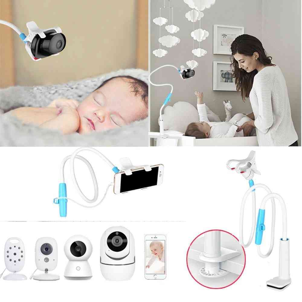Baby Monitor Holders, Multiuse Phone Brackets Gooseneck Flexible Long Arm Clip Stand 360 Rotation