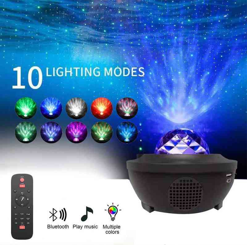 Led Rotating Night Light-starry Sky Master Projector Lamp