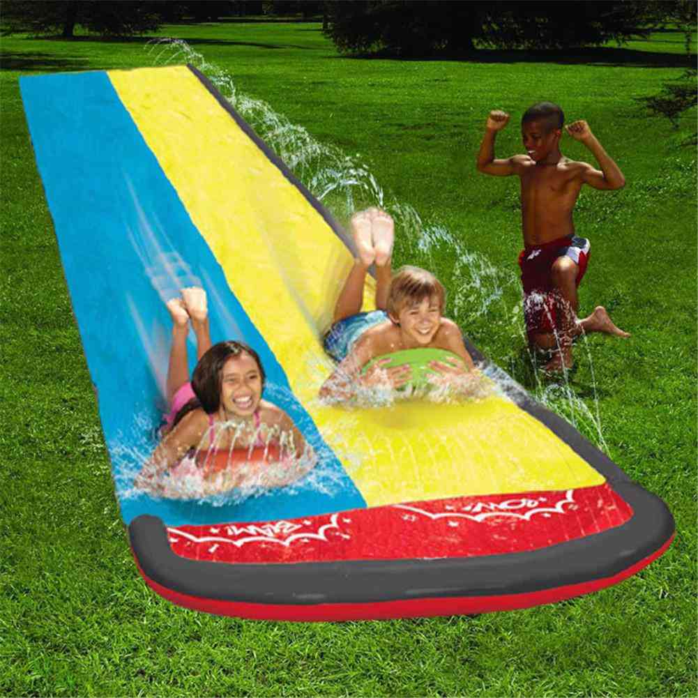 Barn dubbla surfvatten glid-spray sommar vatten spel leksak