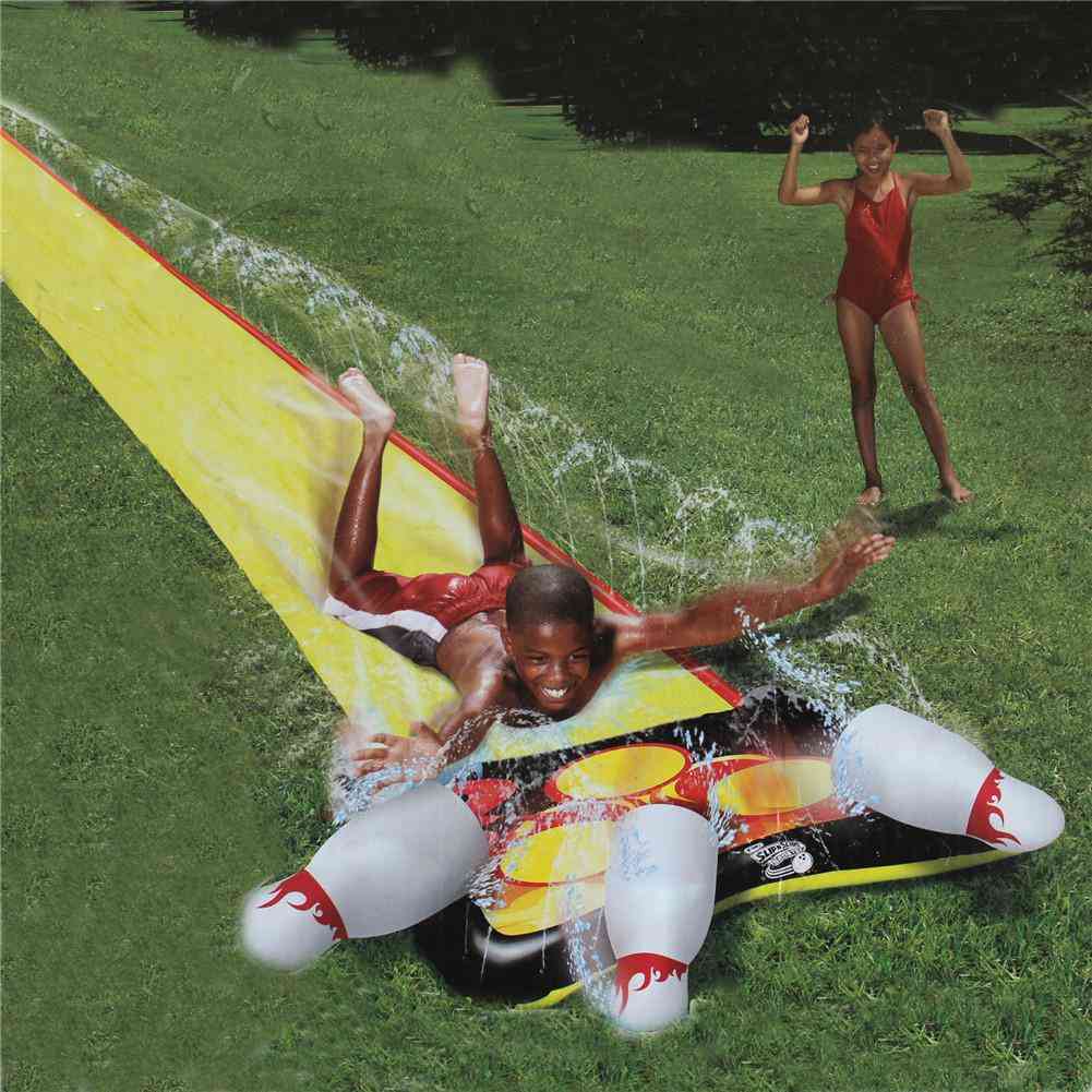 Barn dubbla surfvatten glid-spray sommar vatten spel leksak