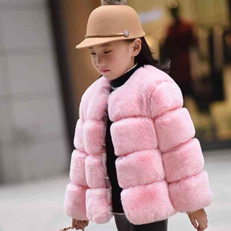 Baby Faux Fur Coat - Winter Long Sleeve Christmas Jacket Outerwear Clothing