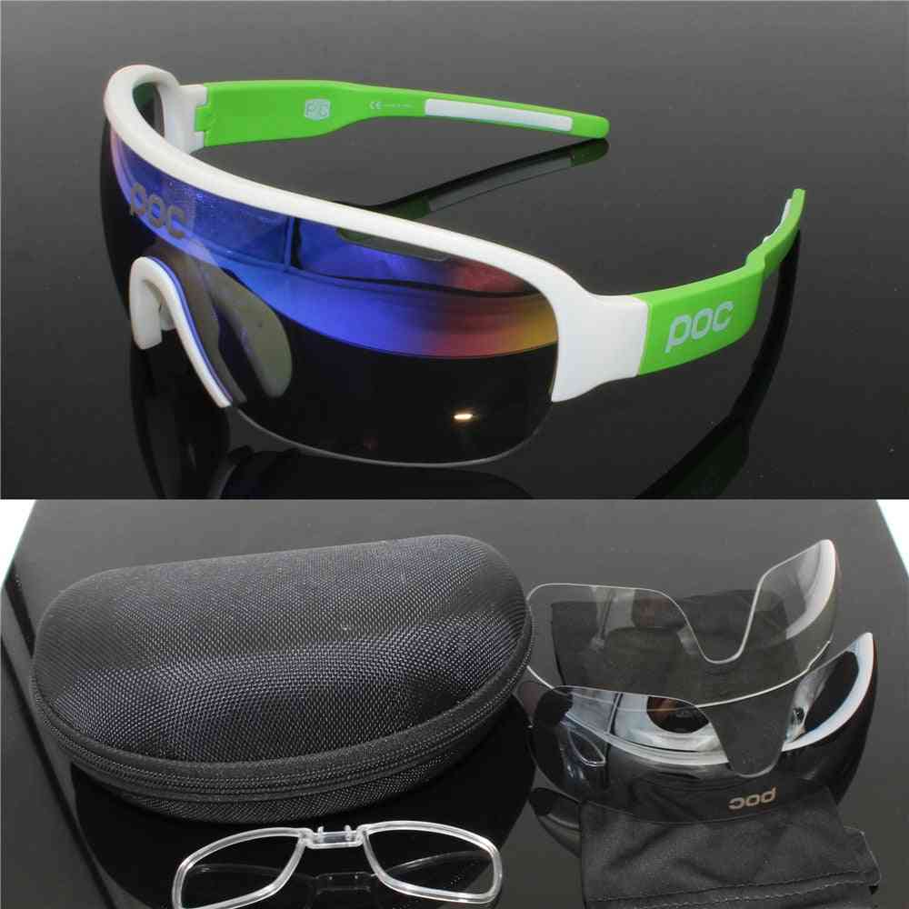 Cycling Sunglasses 3 Lens Sport Road Mountain Bike Glasses, Eyewear Goggles