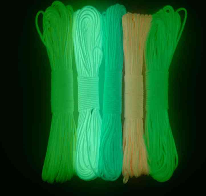 Glow In The Dark Luminous Lanyard Rope 7 Strands Cores Outdoor Survival