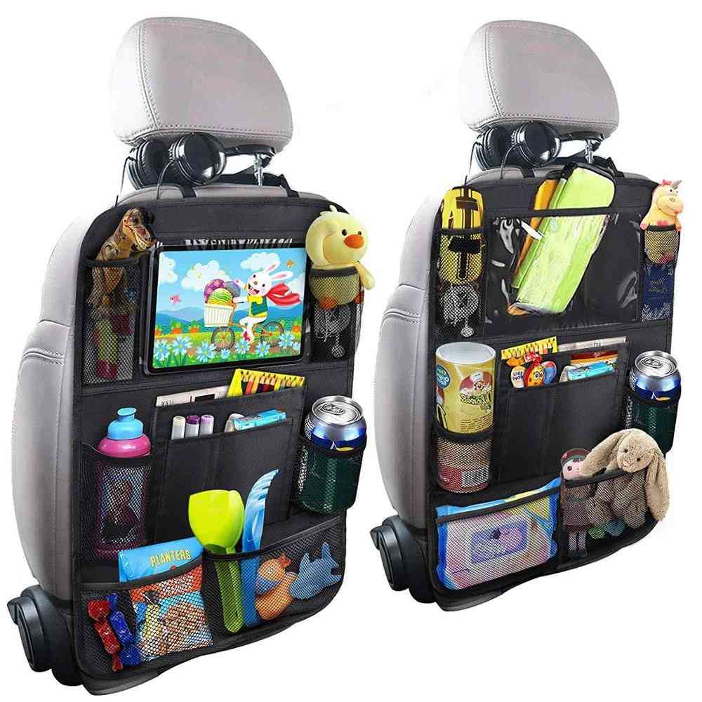 детска седалка за съхранение, защитен заден капак / сензорен екран, чанта за съхранение / възглавница, аксесоари за бебешки коли