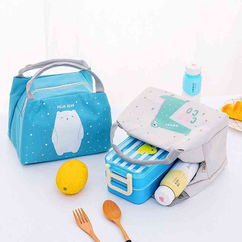 Cartoon Animal Baby Food Storage Thermo Bag, Food Warmer Insulation Bag Milk Bottle Holder