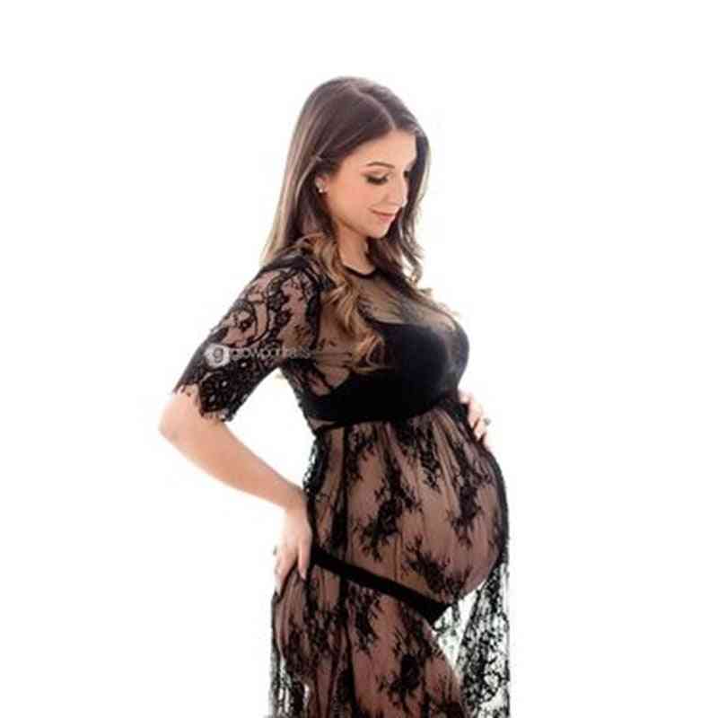 Summer Lace Maternity Dresses For Photography Pregnant Women