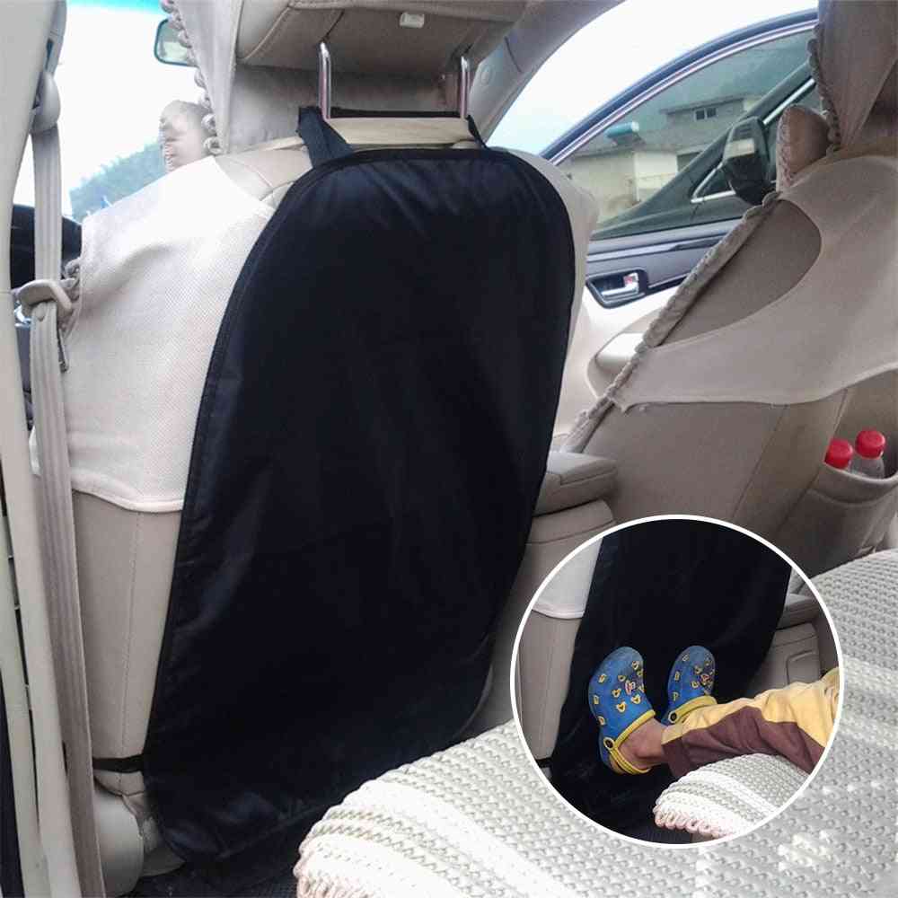 Asiento de coche protector de respaldo cover pad children kick dirty mud mat black toddler seat mat kick pad