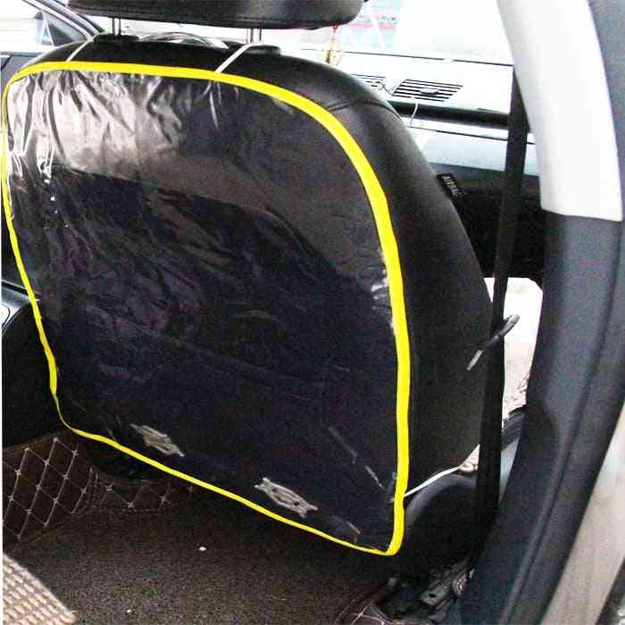 Los niños kick mat limpiador de barro impermeable bebé respaldo cubierta niños coche protector de asiento