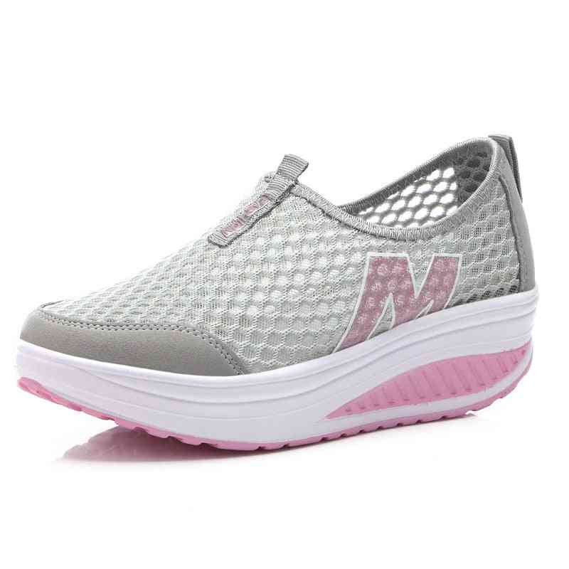 Thick Sole Summer Women Swing Breathable Shoes