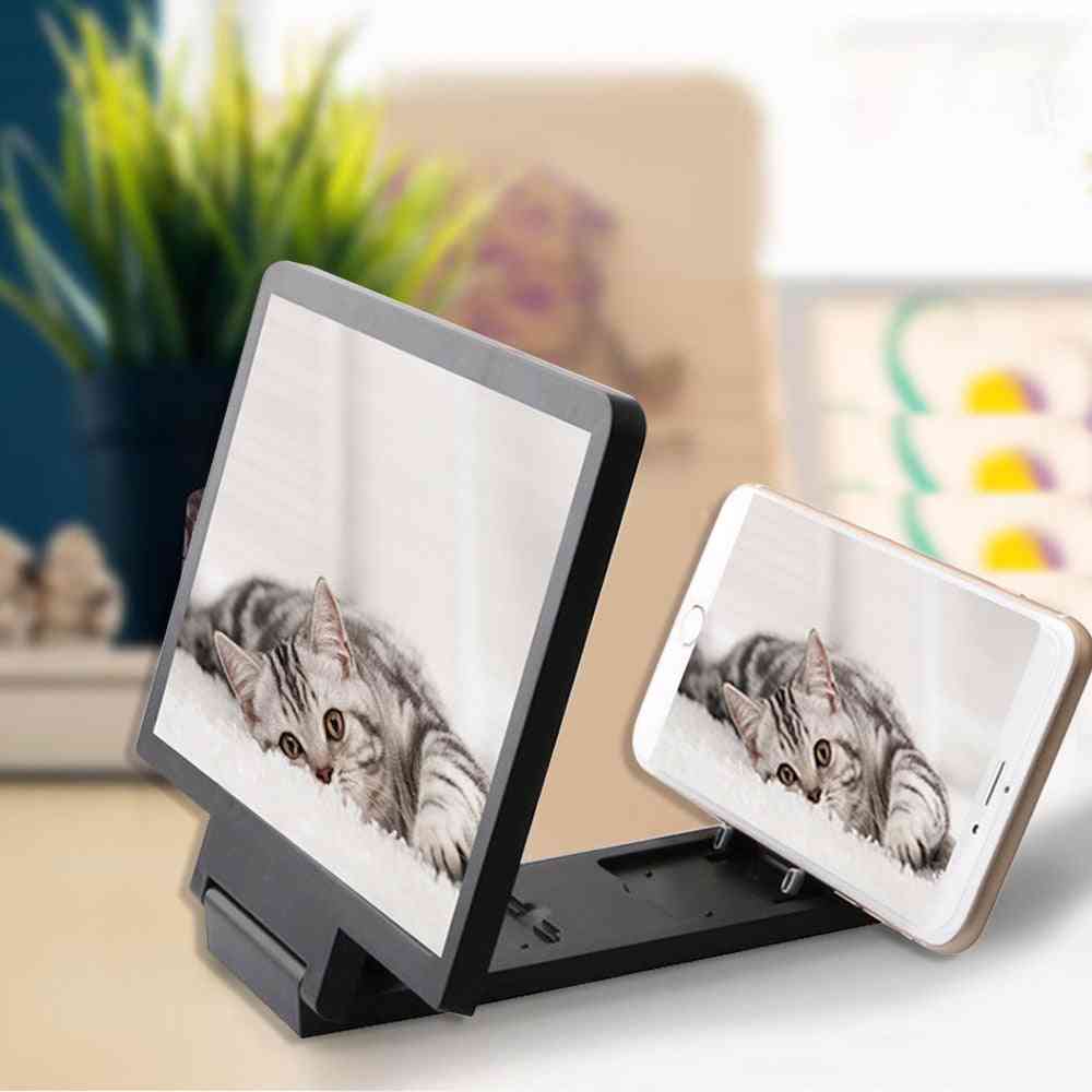 3d Mobile Phone Screen Magnifier Video Amplifier Smartphone Stand