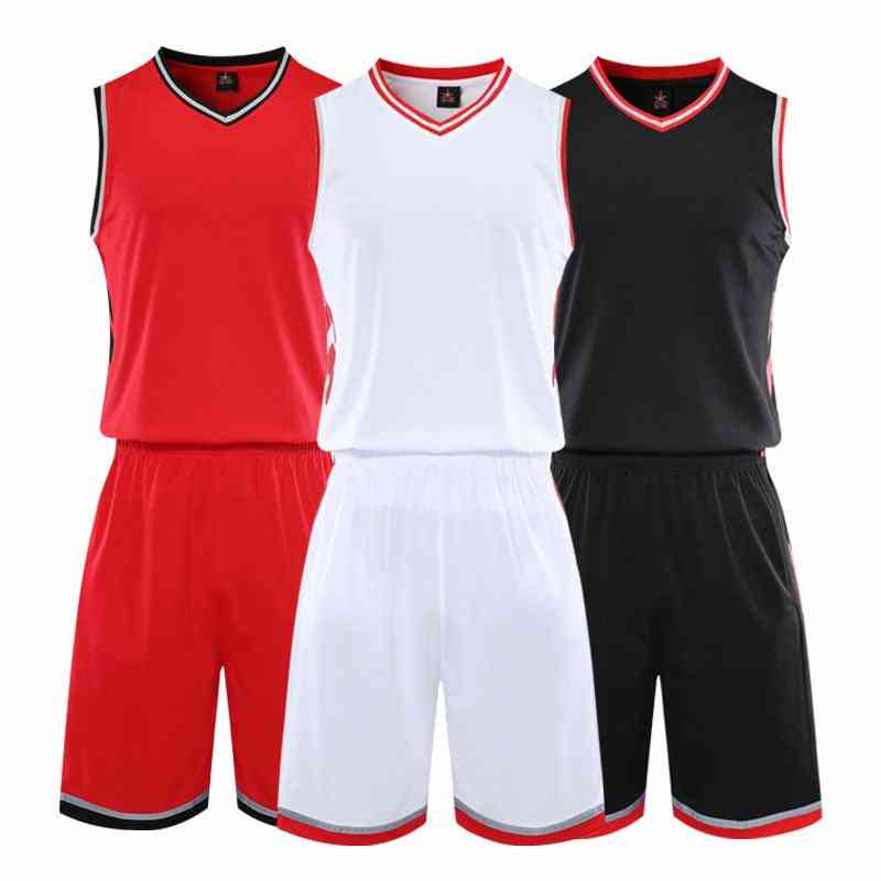 Blank Basketball Jersey, Women & Men's Sports Breathable Sweat Wicking Shirt