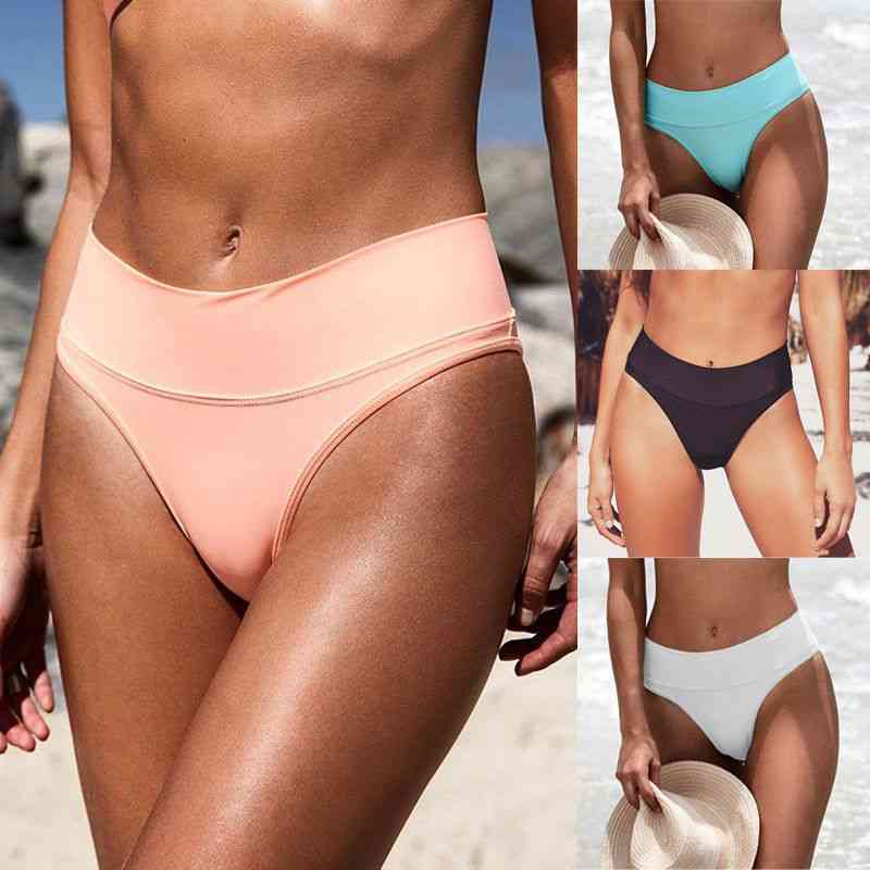 Women Bikini Push Up Beach Swimsuit, High Waist Bottoms