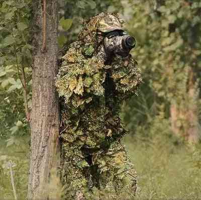 Lov ghillie obleka 3d camo bionic leaf džungla gozdna oblačila